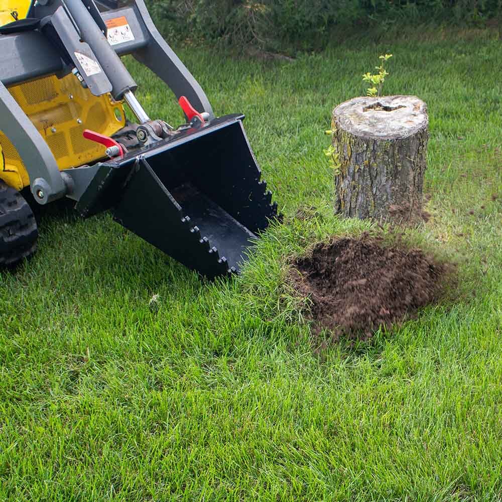Titan Attachments Stump Bucket Mini Skid Steers