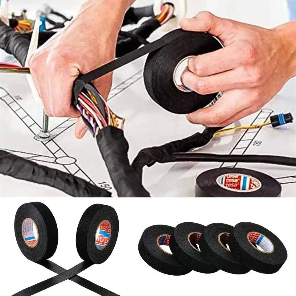 8 Rolls Cloth Tape Wire Electrical Wiring Harness Car Auto SUV truck 19mm*15m US