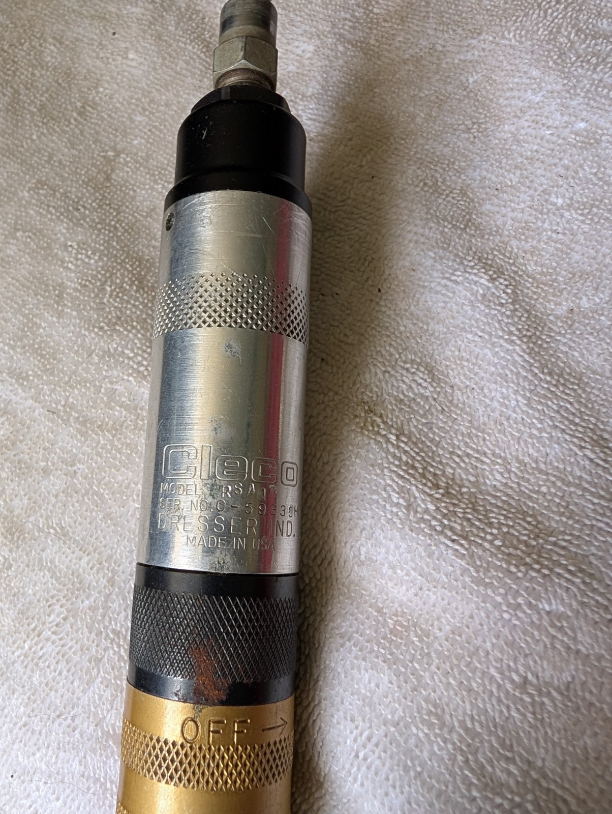 Made In USA Cleco 4Rsa-17 Screwdriver 1/4 Inch Bit Socket Ratchet Nice Impact