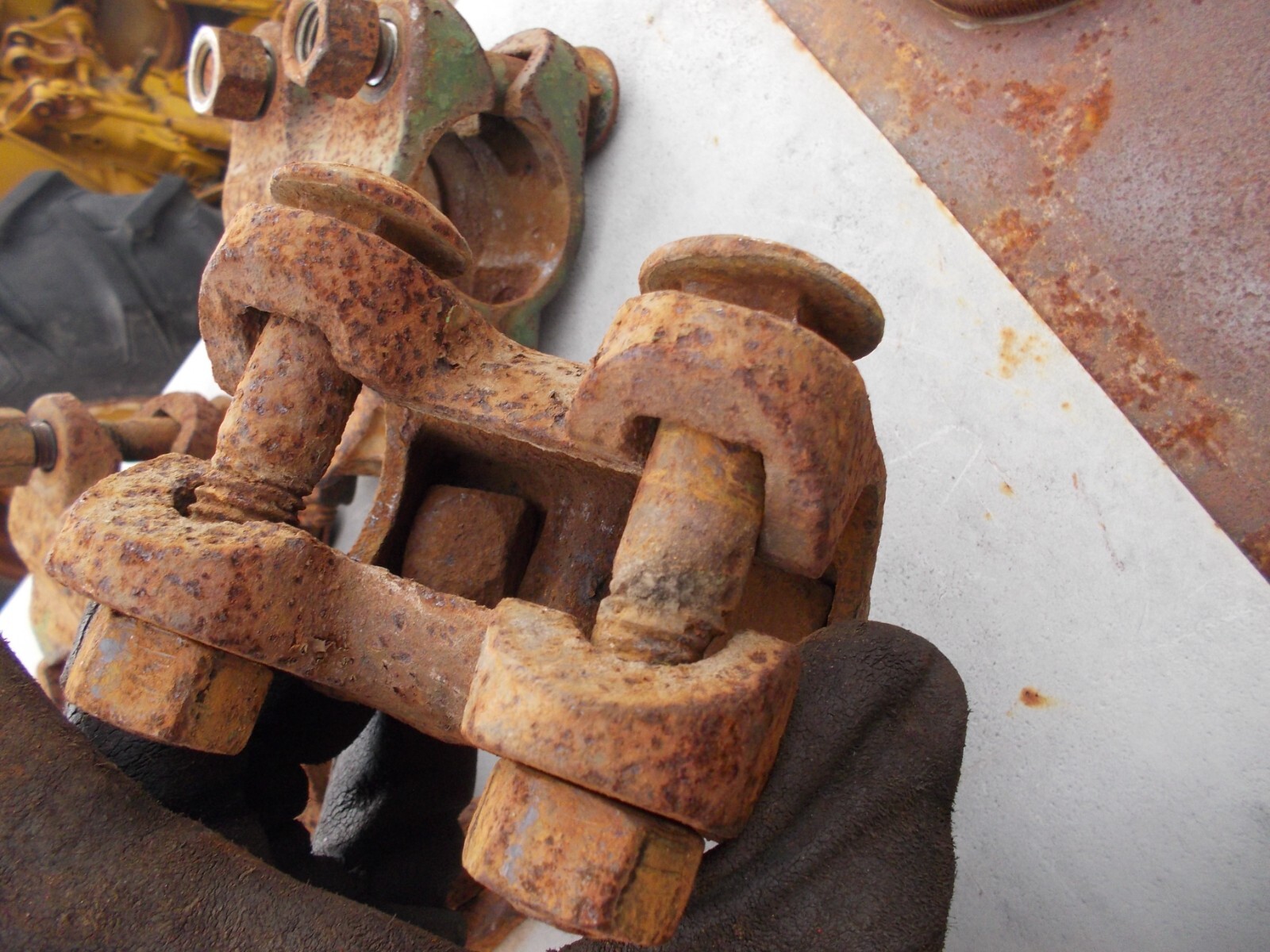 John Deere JD Tractor Side dresser cultivator mounting clamp C48N w/ bolts