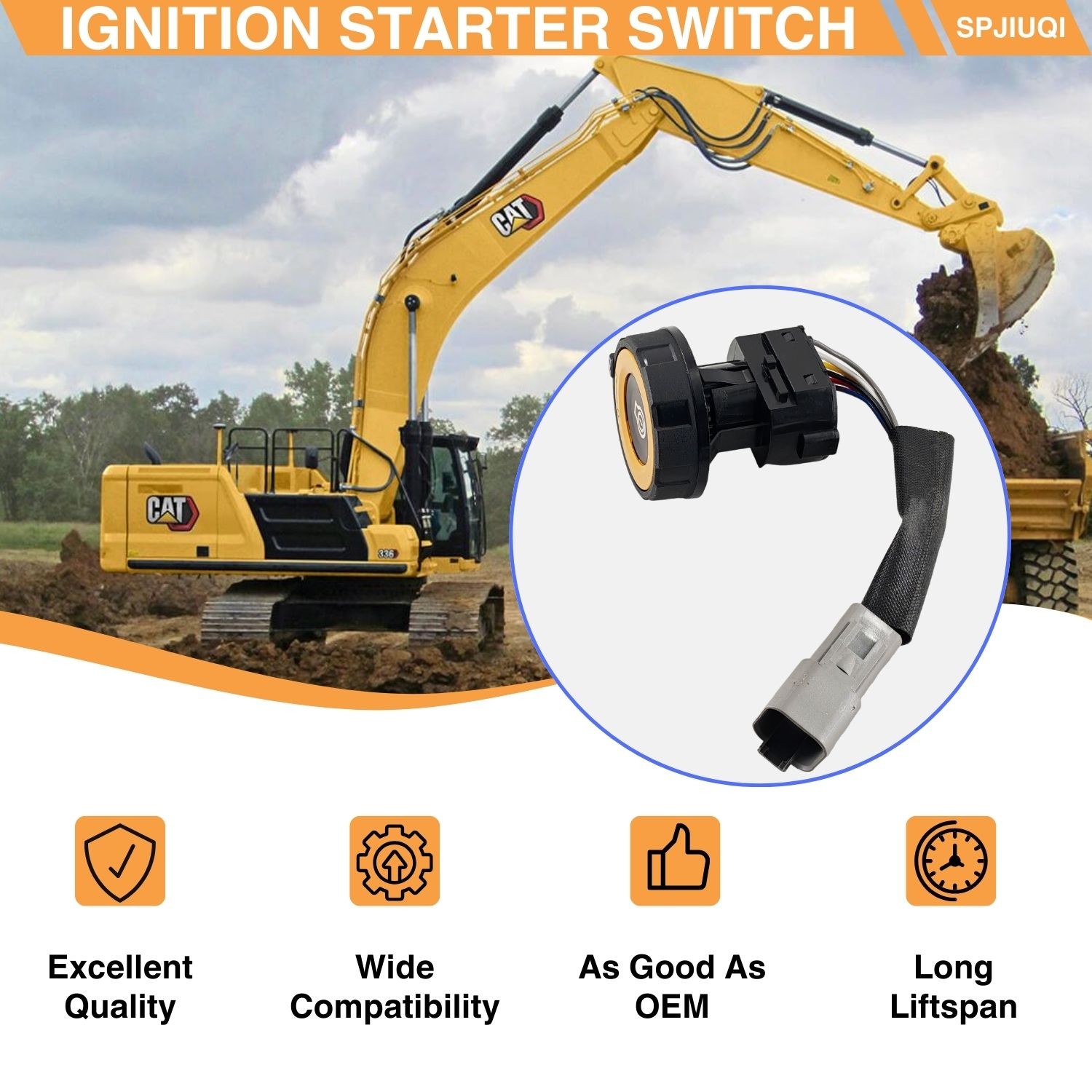 5265708 Ignition Switch for Caterpillar Excavator320 323 330 336 340 345 349 352