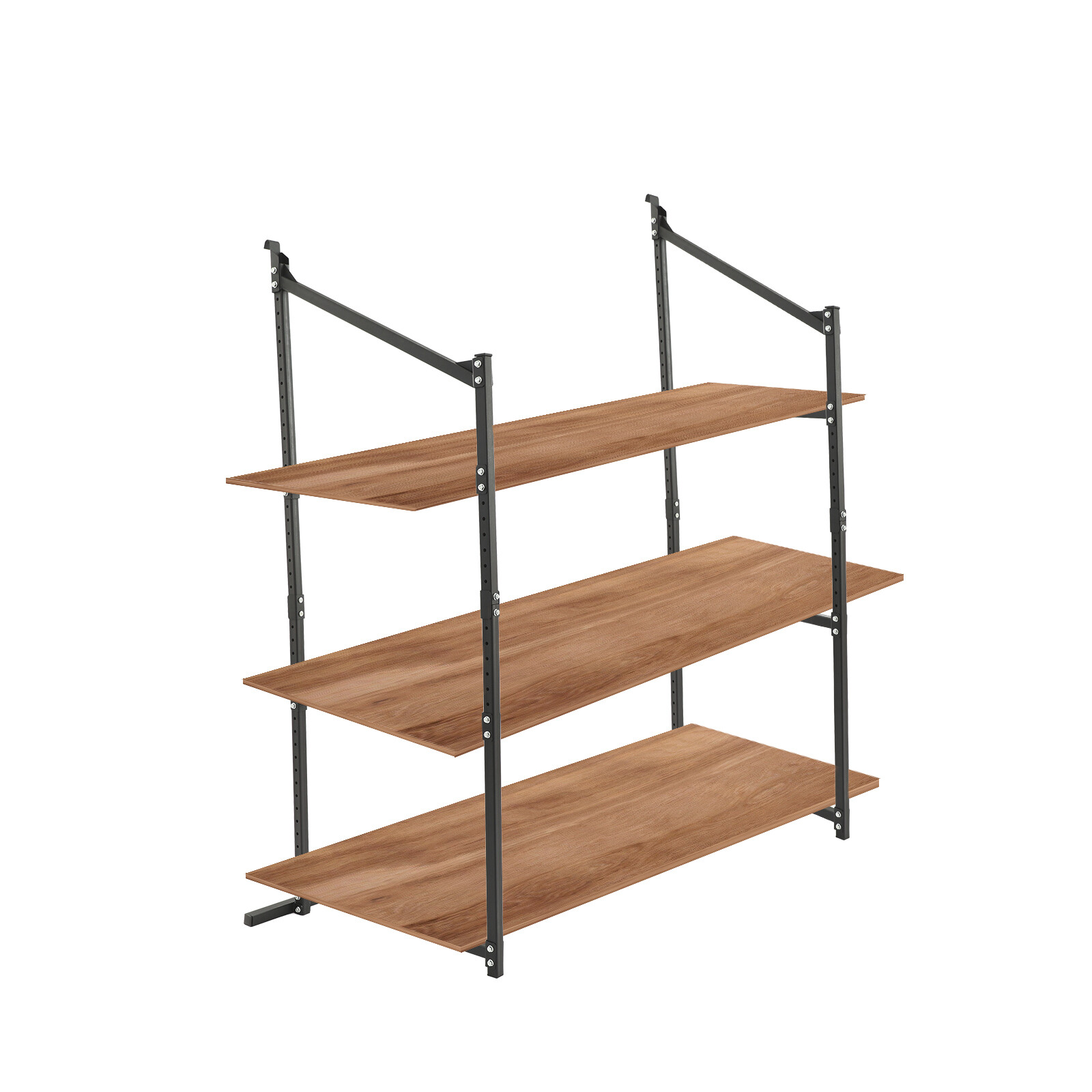 2 Pack Shipping Container Shelving Shelf Bracket Q235 Steel Universal 25″ x 46″