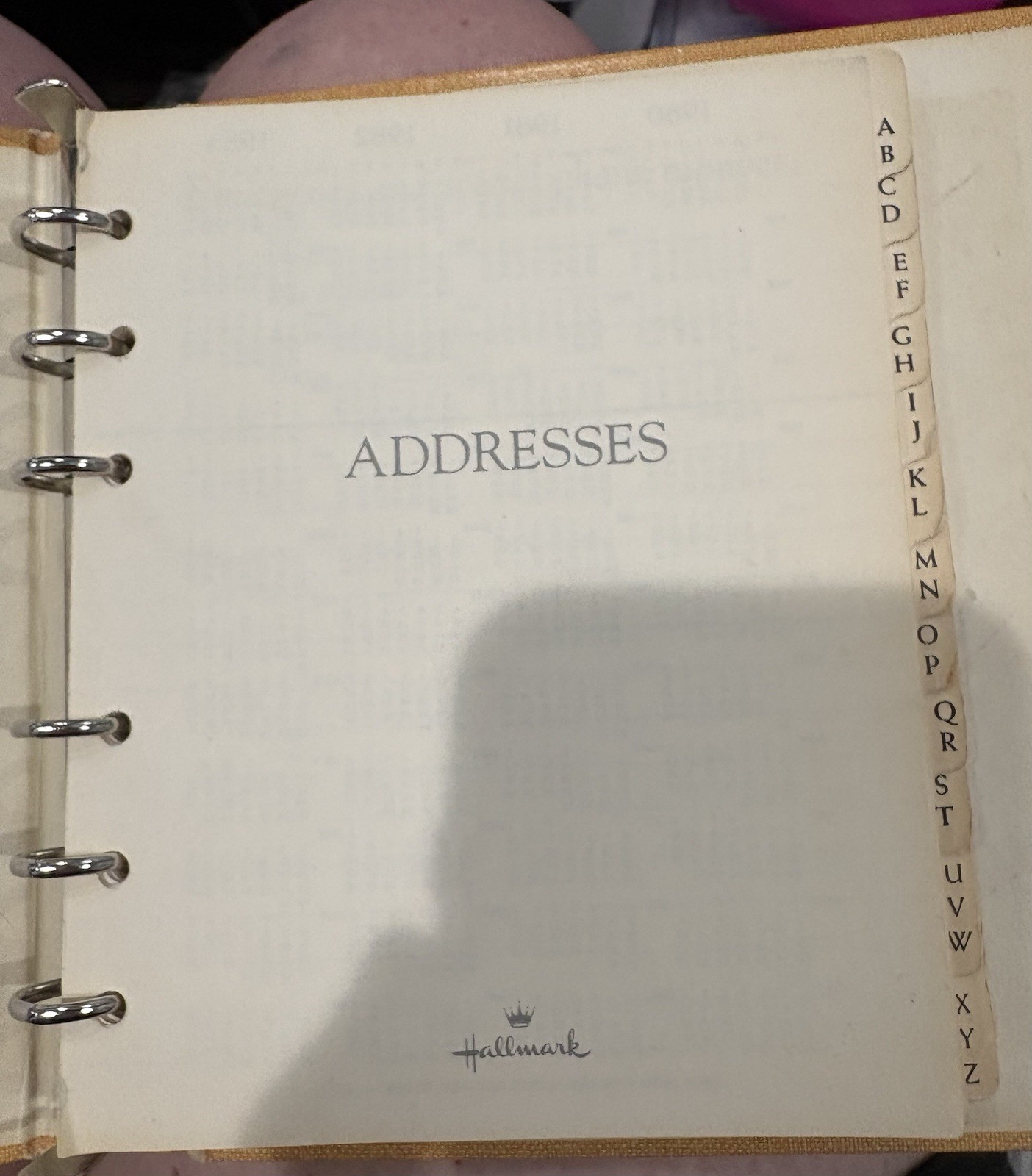 Vintage Hallmark Koala Address Book 3 Ring Binder Loose Leaf Friendship
