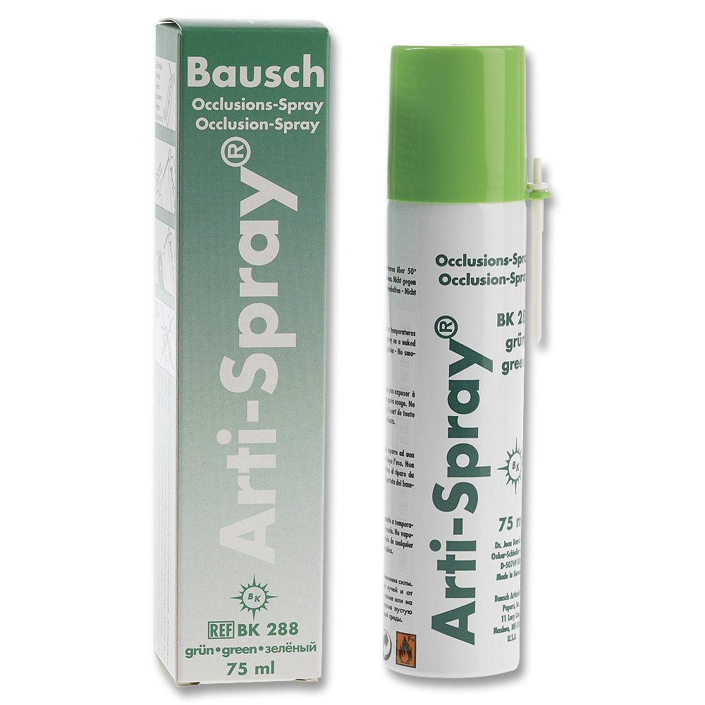 Bausch BK288 Arti-Spray Occlusion Articulating Indicator Spray Green 75 mL