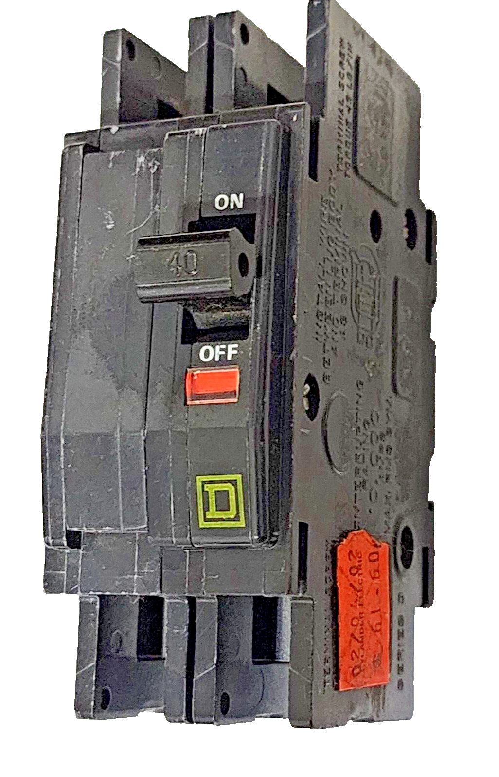 Square D QOU240 Common Trip Circuit Breaker 40 Amp 2 Pole 120/240Vac