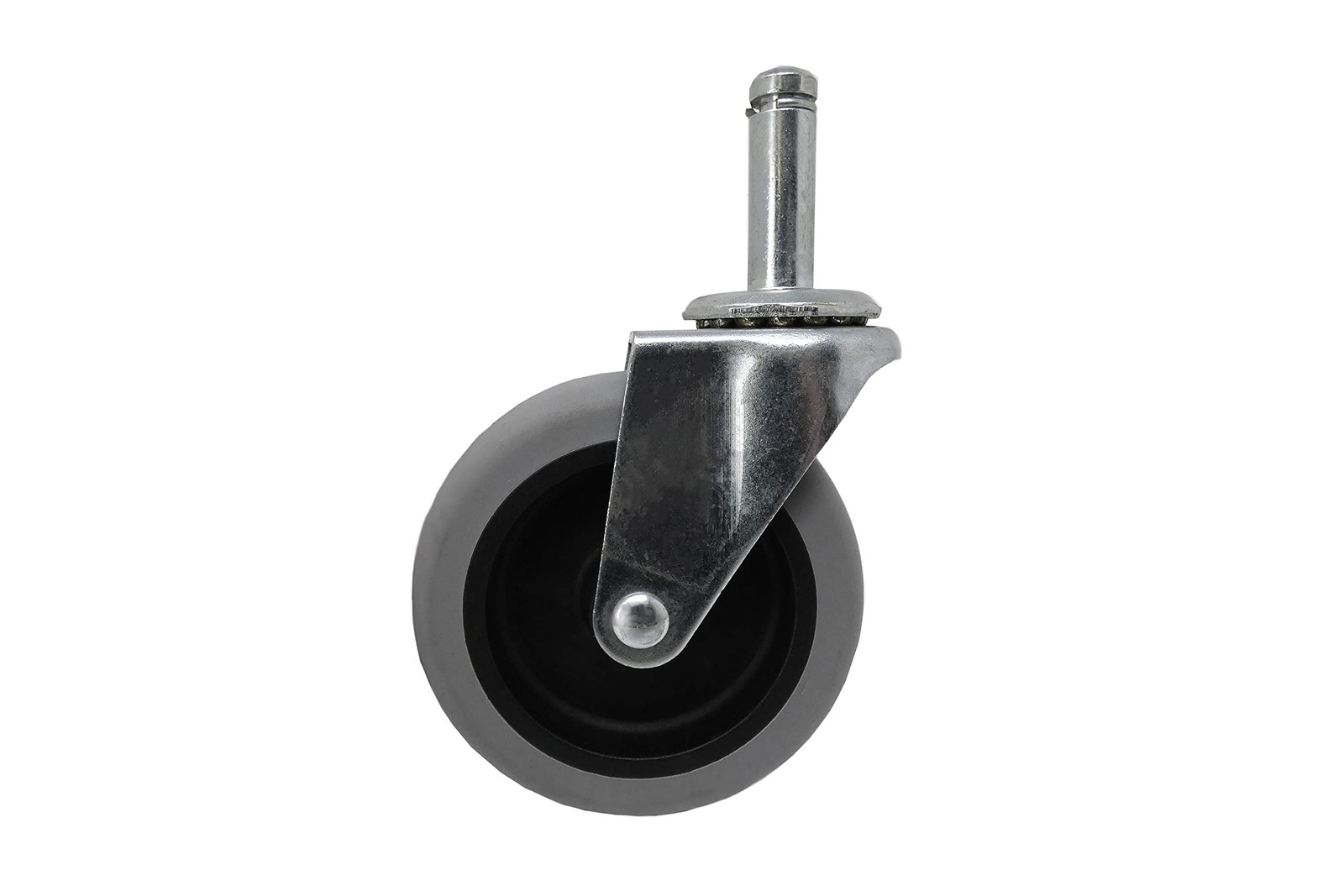 Shepherd Hardware 9807 3-Inch Swivel Stem Caster, Rubber Wheel, 3-Inch, Grey