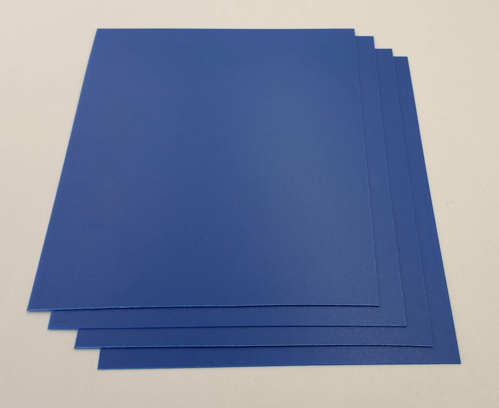 Blue ABS Plastic Sheet 0.0394″ (1mm) x 8-1/2″ x 10-1/2″, Qty 4