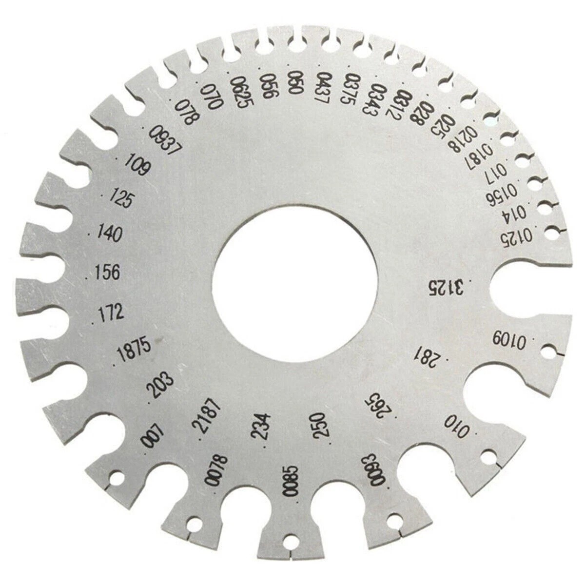2PCS Sheet Metal Gauge Thickness Gage Wire Gauge Measuring Tool Stainless Steel