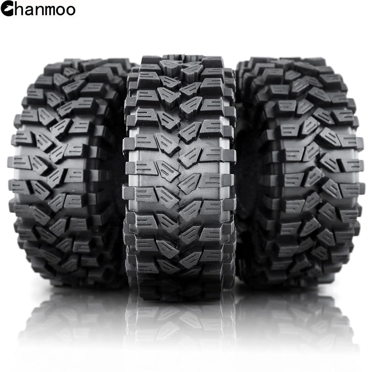 Chanmoo 1.9 Rc Crawler Tires 120Mm Foam Insert Soft Rubber 1/10 Scale Mud