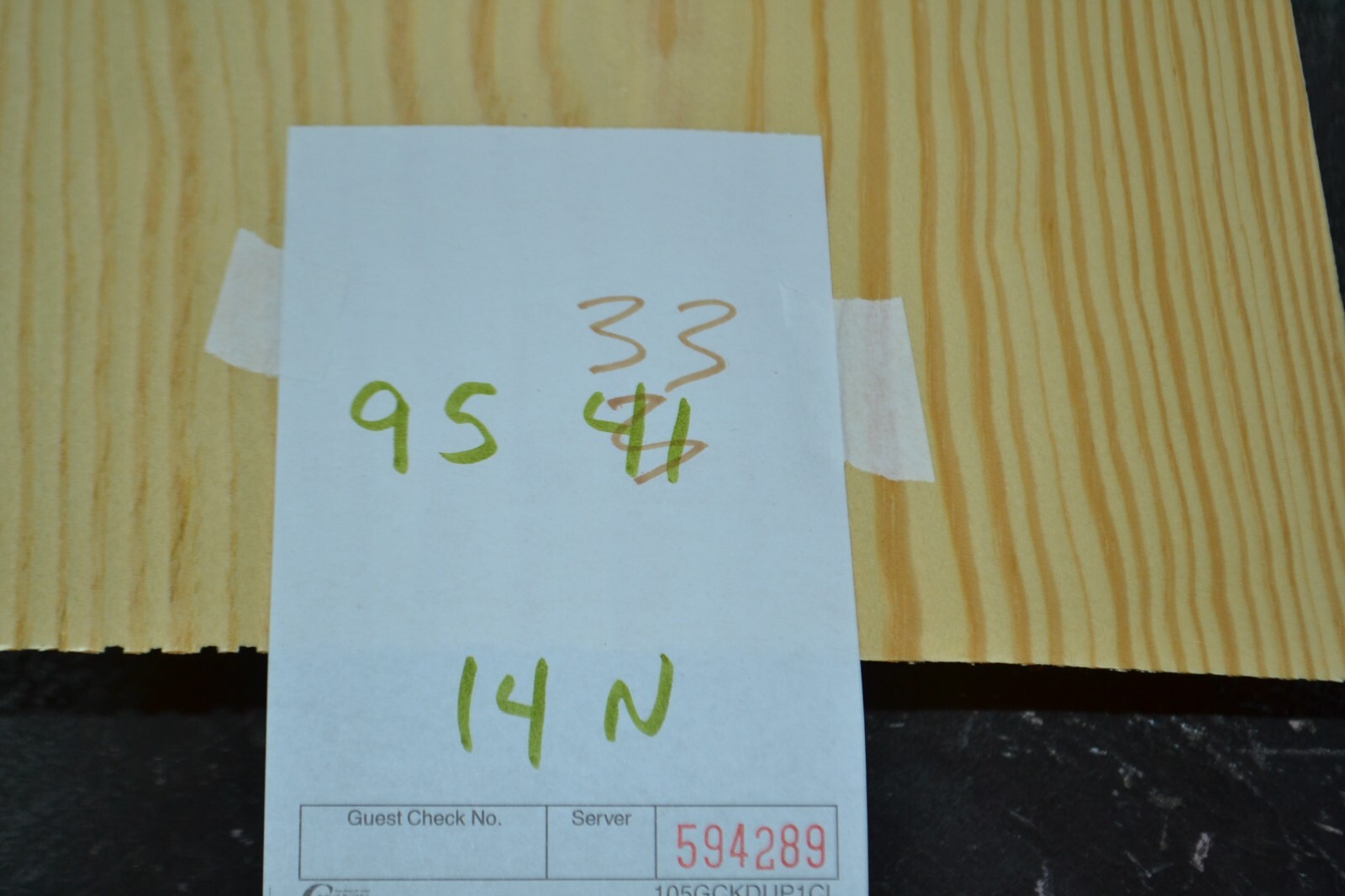 Yellow Pine Raw Wood Veneer Sheet 9.5 x 33 inches 1/42nd N5942-89