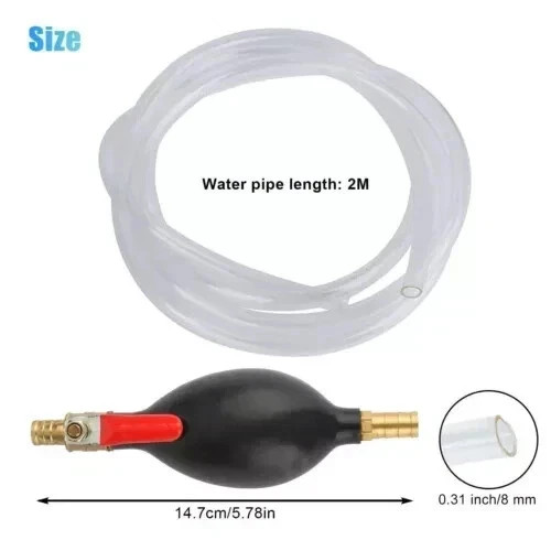 Siphon Hand Pump Portable Manual Car Fuel Transfer Pump for Gas Gasoline Petrol