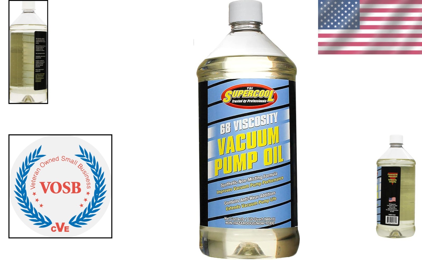 Versatile 68 Viscosity Synthetic Oil – 32oz Vacuum Pump Oil for Multiple Brands