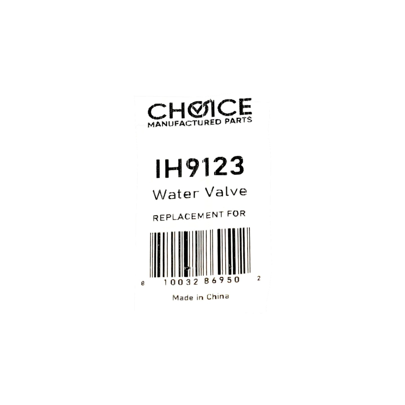000009123 Ice Machine Water Valve for Manitowoc Choice Part IH9123
