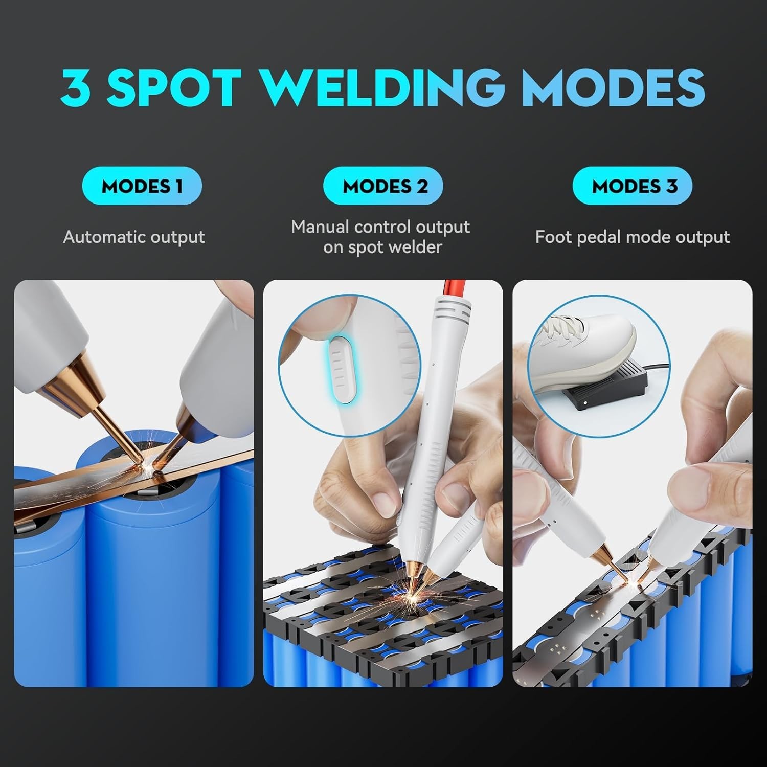 AWithZ 10.5KW Spot Welder Super Farad Capacitor Spot Welding Machine For 18650
