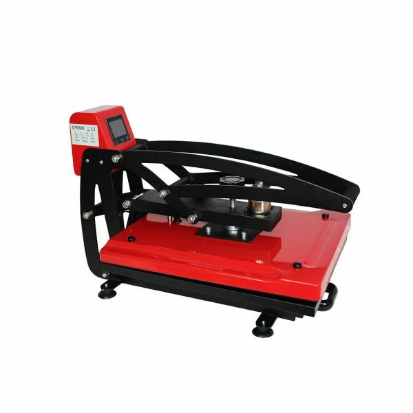 US Stock QOMOLANGMA 16″ x 20″ Auto Open Heat Press Machine Vertical Version