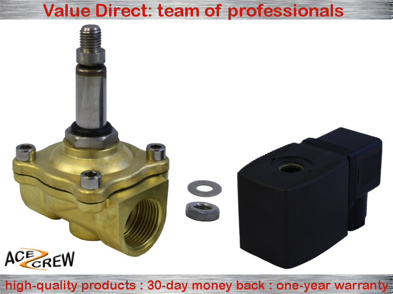 3/4 inch 220V-240V AC Brass Electric Solenoid Valve NPT Gas Water Air N/C