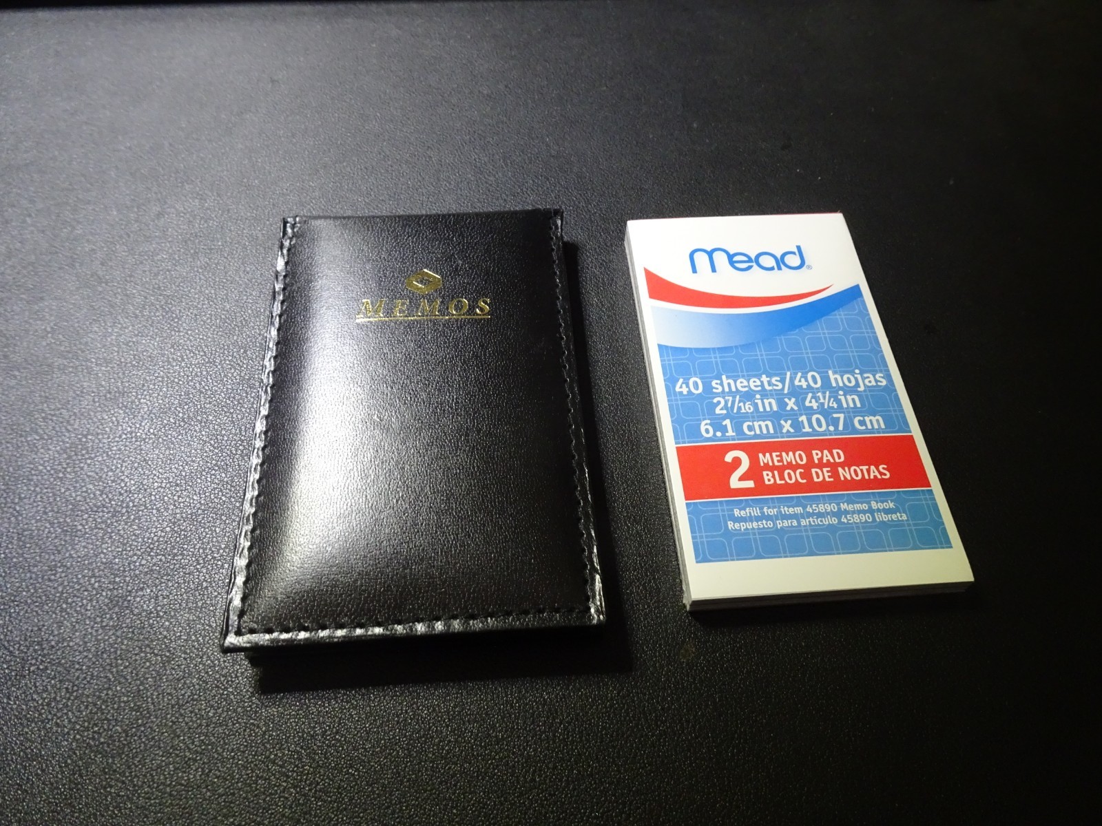 Mead Memo Book, Flip Top, 2 1/2″ x 4 1/4″ + 40 Sheets Memo Pads, Black