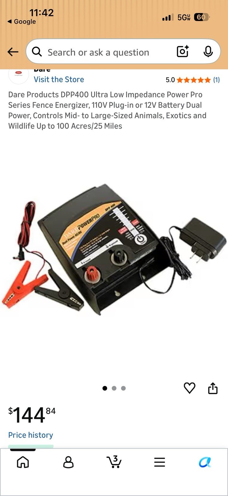 Dare Pro DPP400 Ultra Low Impedance PowerProSeries Eletric Fence Energizer 25 mi