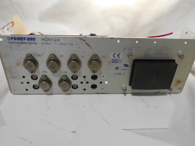 Power-One HE24-7.2-A DC Power Supply 24V 7.2A 47-63Hz 173W 100-240VAC In-Used