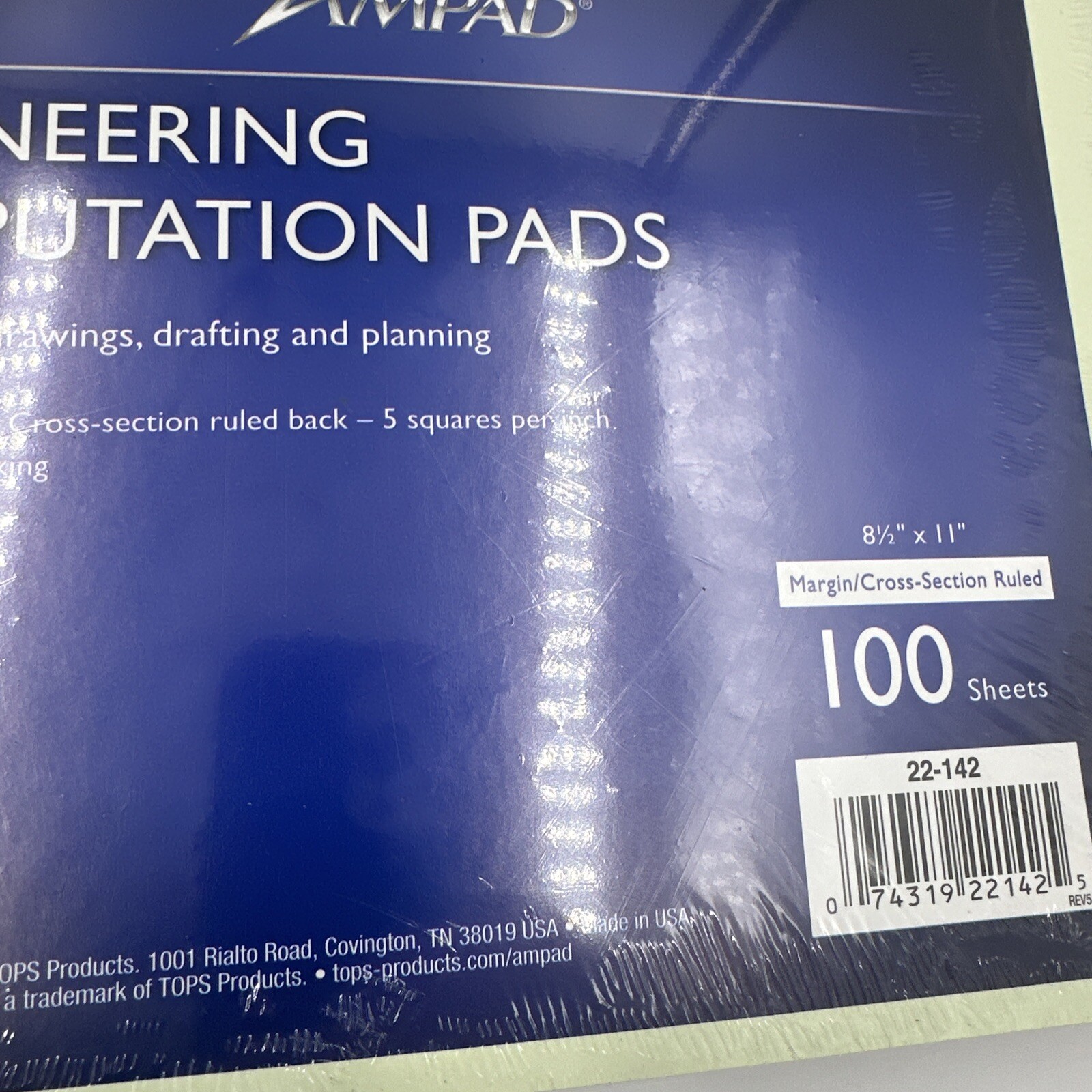 Ampad Engineering Computation Pads 500 Sheets/Pack 8-1/2″ x 11″