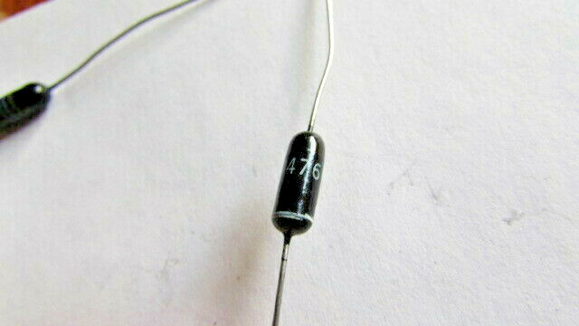 1N476 Vintage Large Glass Color Coded Germanium Diode Manufacture (1 Piece) USA