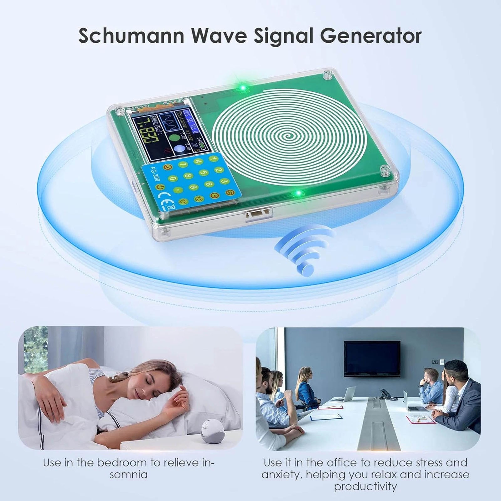 Low Frequency Wave Generator with 7.83Hz Default and 0.001Hz-200kHz Tuning