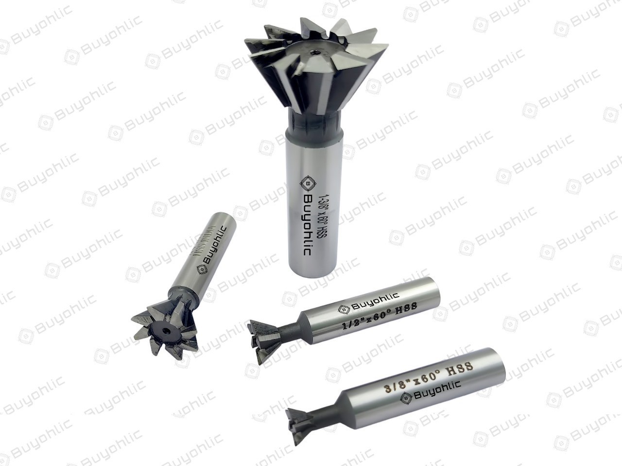 Dovetail Cutter HSS 60° – Double-Edged End Mill for Metal Machining -USA STOCK
