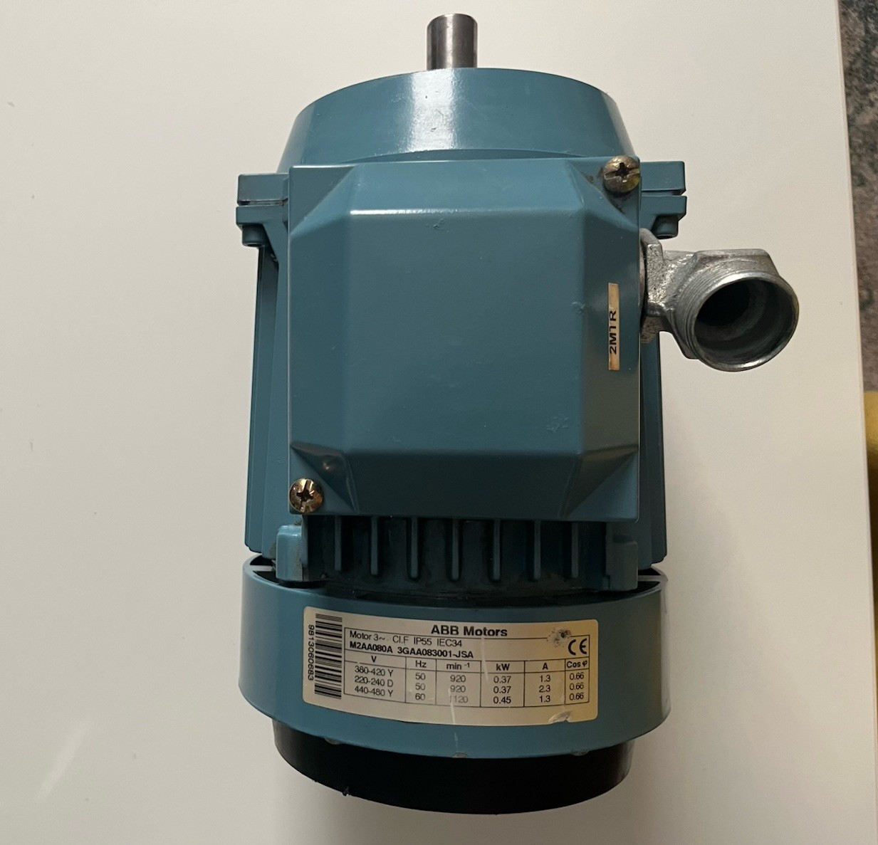 ABB M2000 M2AA080A 3GAA083001-JSA 0.37kW 3-Phase Electric Motor IP55