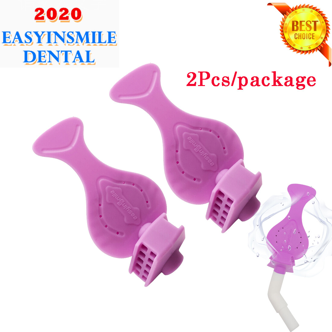 Dental Isolation Mouth Pieces Autoclavable Dryshield Adapater Compatible Tube 2X
