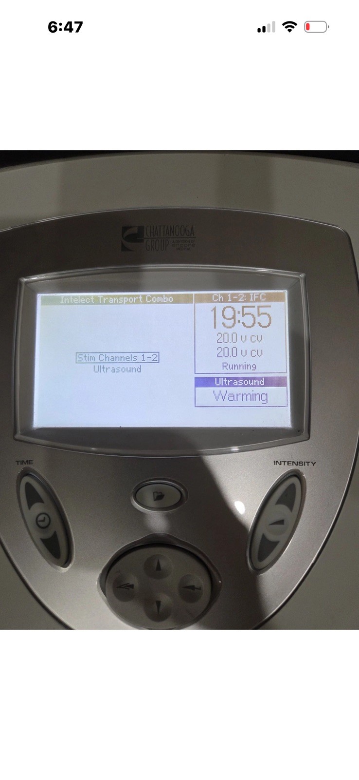 Chattanooga Intelect Transport 2738 E-stim 2 Channel & Ultrasound Combo Unit