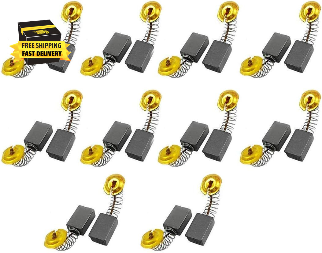 Motor Carbon Brushes Replacement 17Mm Length X 11Mm Width X 7Mm – Pack of 20