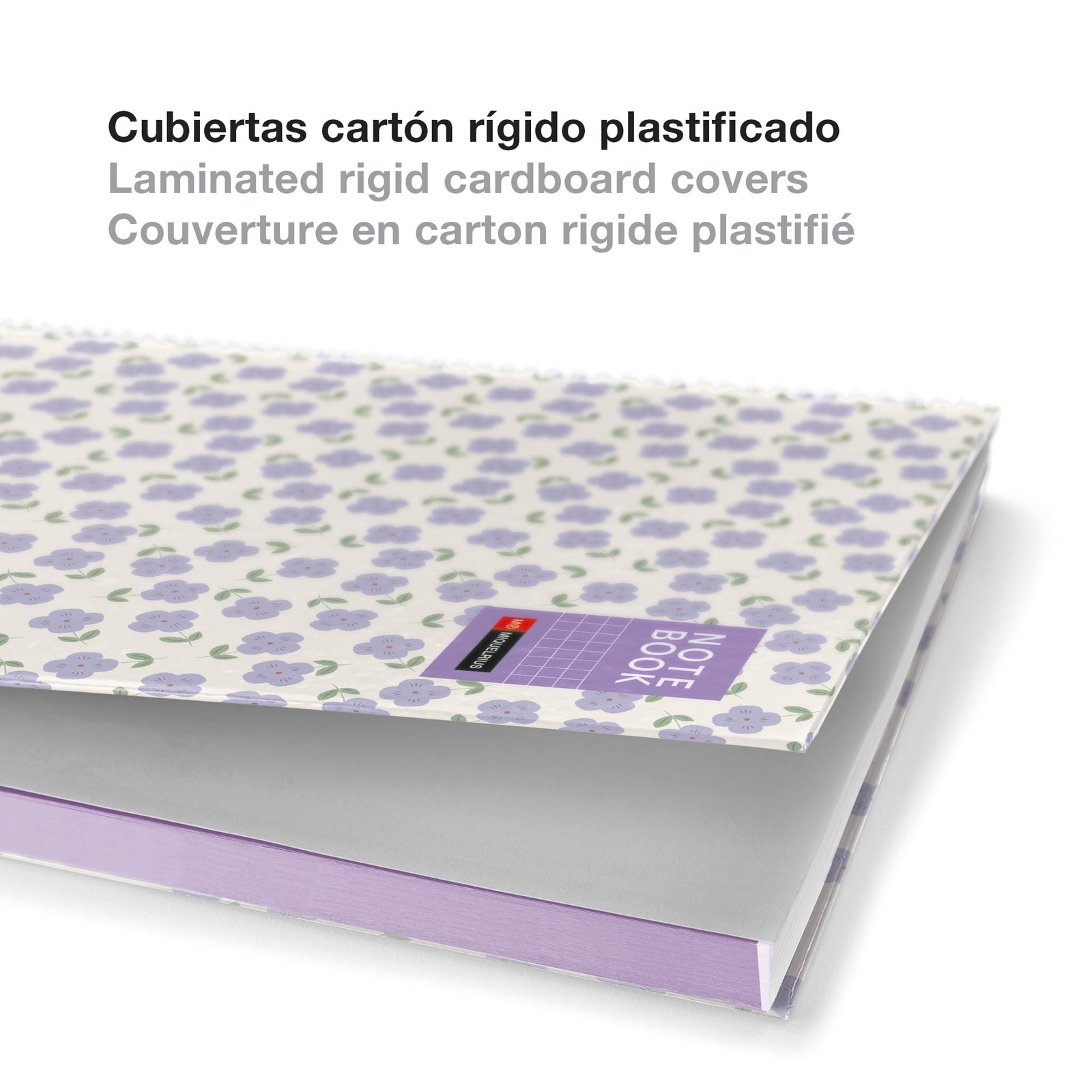 Miquelrius – A4 notebook, 5 mm square, hardcover made of A4, multicoloured