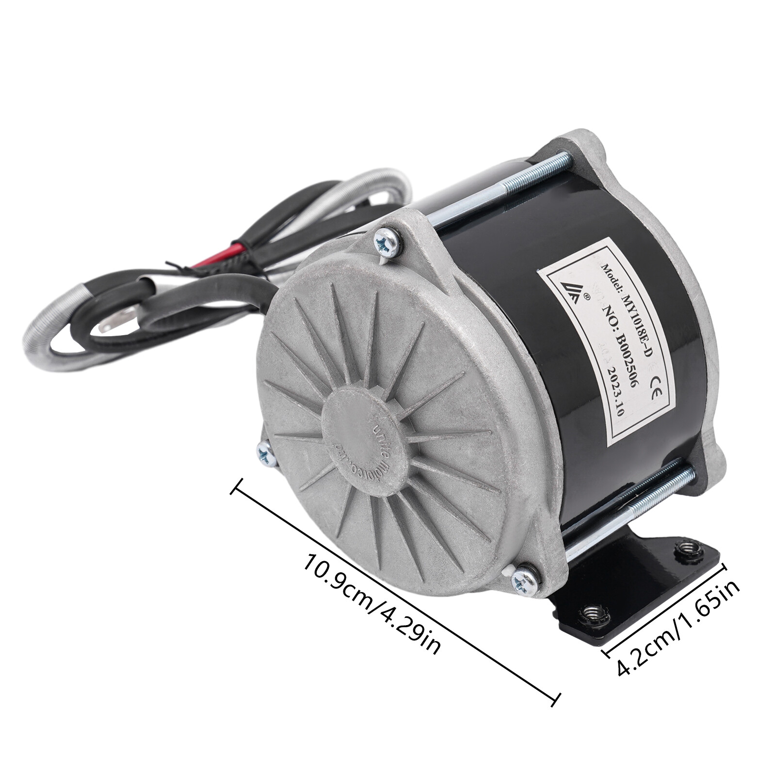 DC 36V 500W Brushed Motor for Electric Bike, Scooter, Small Motorcycle