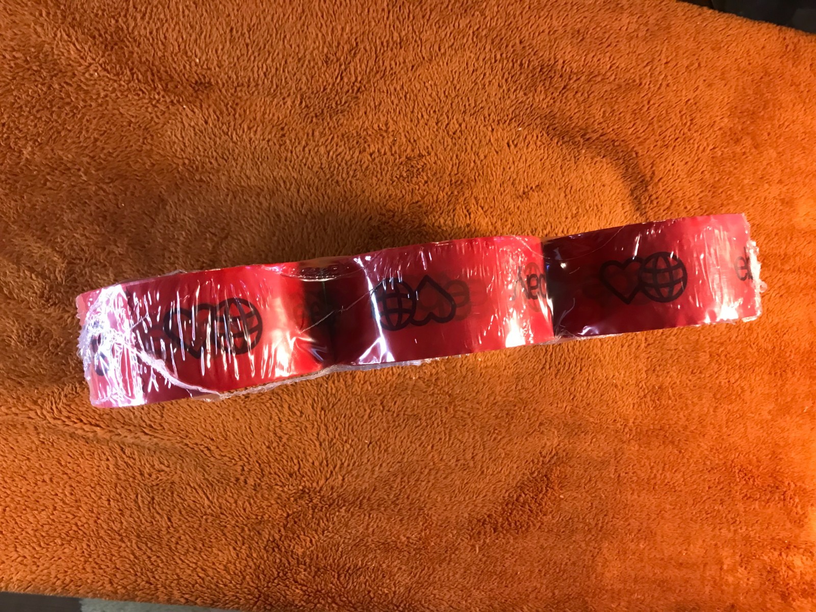 6 Rolls EBAY BRANDED Packaging Tape RED & GREEN Logo 2″ x 75 yards NEW SEALED!