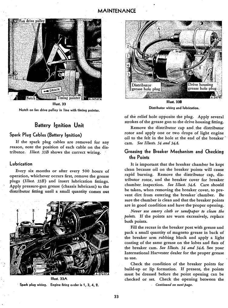 Tractor Operator Instruction Maint Manual Fits McCormick Farmall Cub 1955