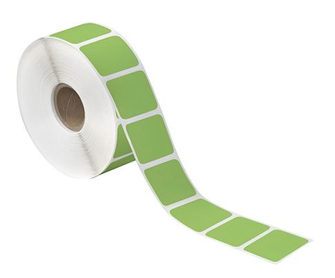 3 x 1″ Green Thermal Transfer Labels-5,100 Labels per Roll-4 per Roll