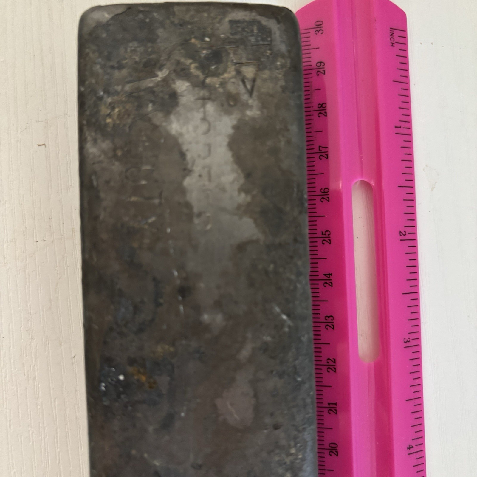 Nickelite Metal Ingot Approx 3.2 lbs Vintage Industrial Raw Material Alloy