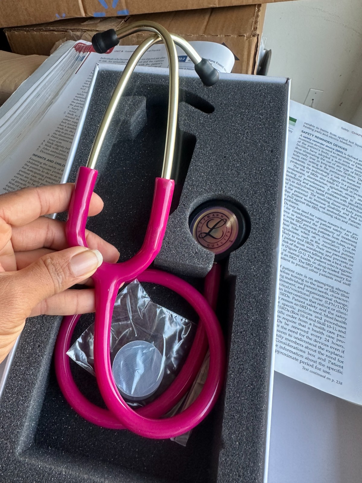 Classic Dual Head Stethoscope for Nurse Doctor Student – Raspberry Steel