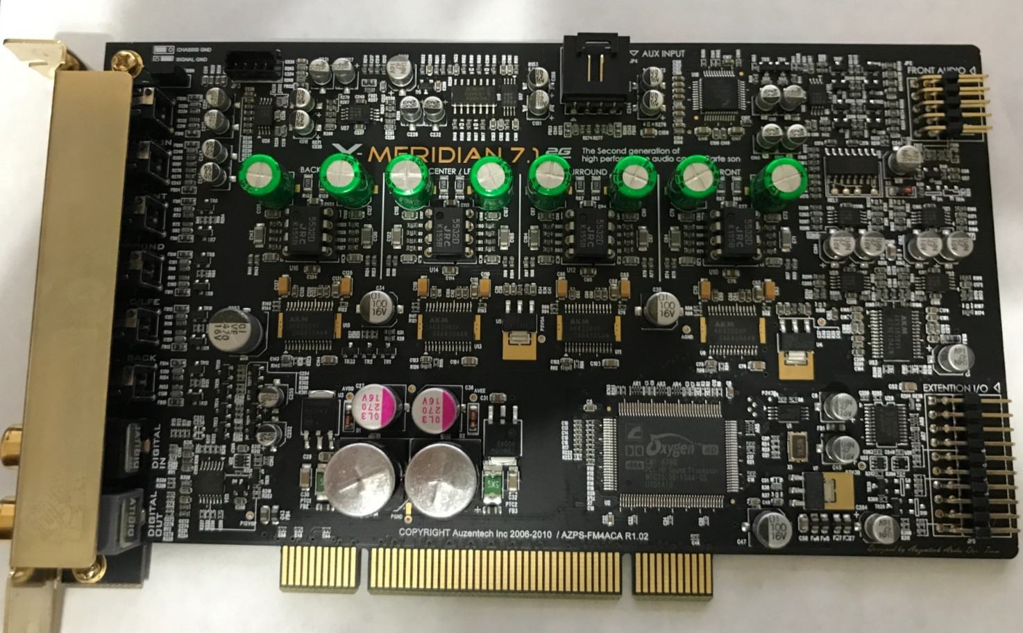 X-Meridian 7.1 2G Fever sound card supports Win1064