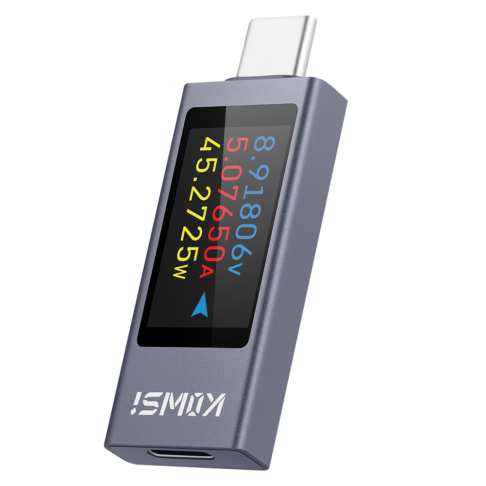 USB Type-C Power Tester Digital Voltage Current Capacity Meter DC4-30V 0-12A