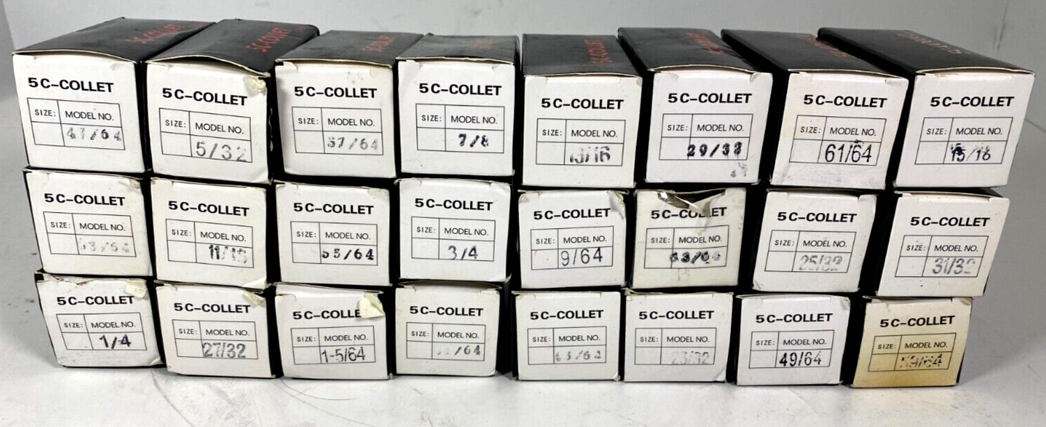 *MIXED LOT OF 24* 5C-Collet – Various Models & Sizes
