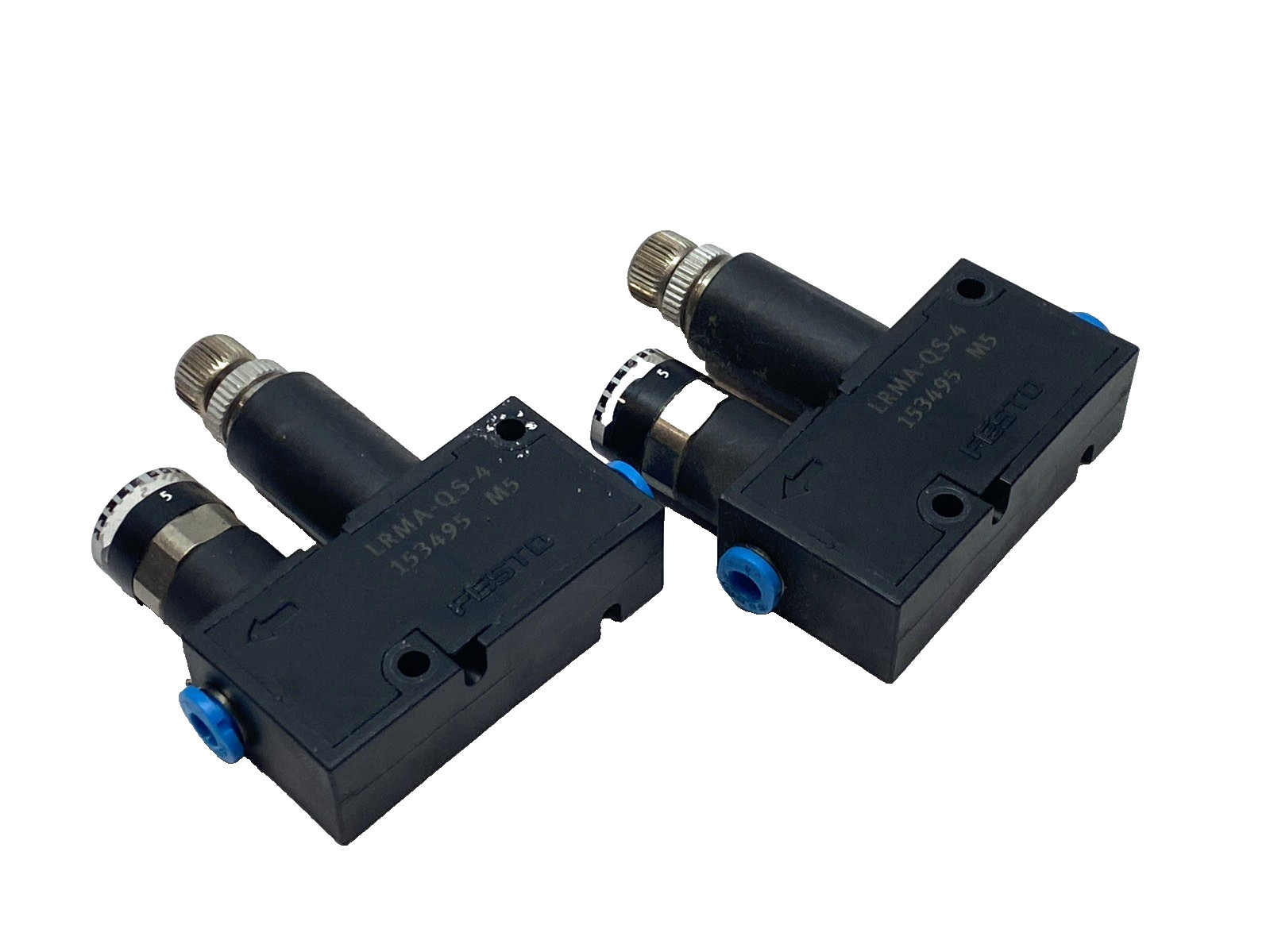 Festo LRMA-QS-4 Mini Pressure Regulator 1-8 Bar Gauge 153495 LOT OF 2