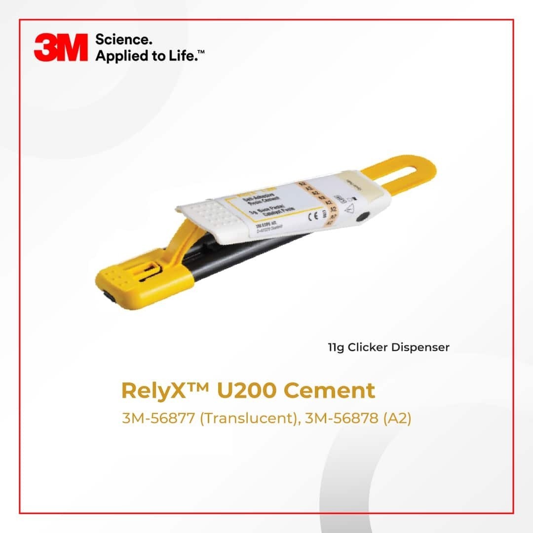3M ESPPE Relyxx U200 Self-Adhesive Resin Cement Shade TR (Free Ship)