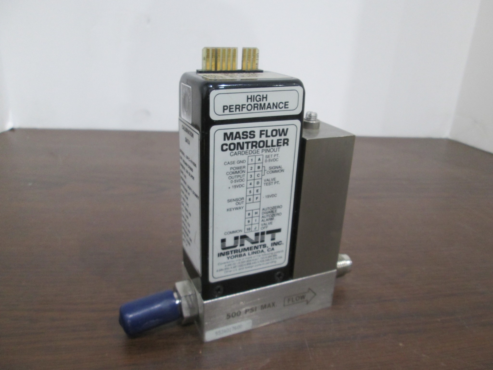 Unit, UFC-1110A, 20 SLPM, H2, Mass Flow Controller, 1/4″ Port, Used