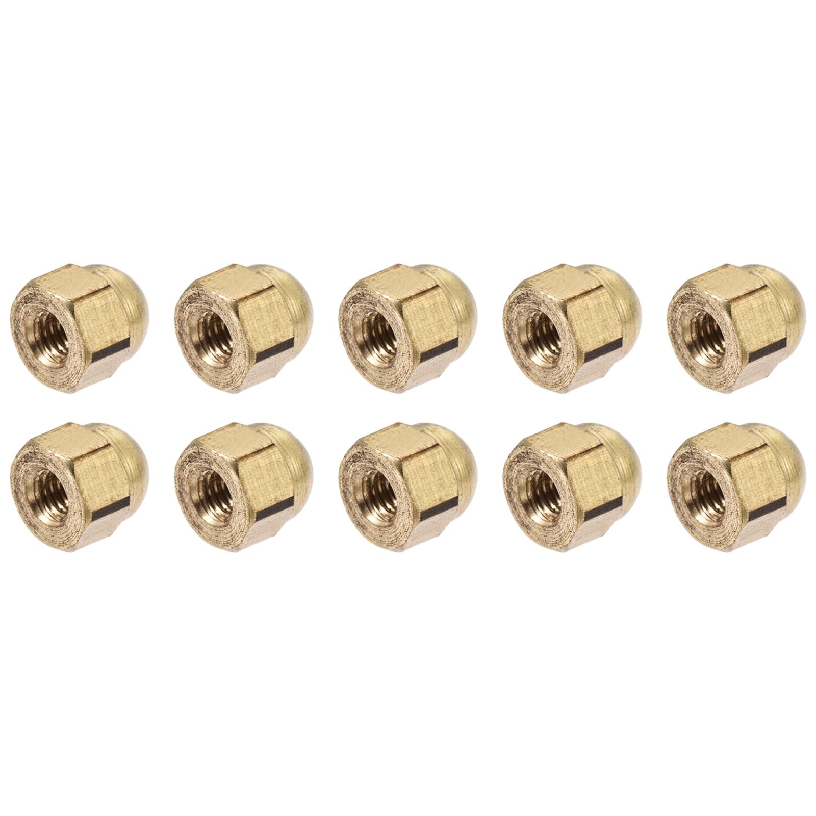 METALLIXITY Acorn Cap NutsM3x0.5mm 20Pcs, Brass Acorn Dome Cap Head Hex Nuts …