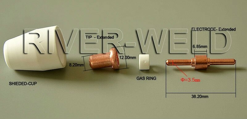 LG-40 PT-31 Plasma Cutter Torch Electrode Tip Extended Nickel-plated CUT-50 30pc