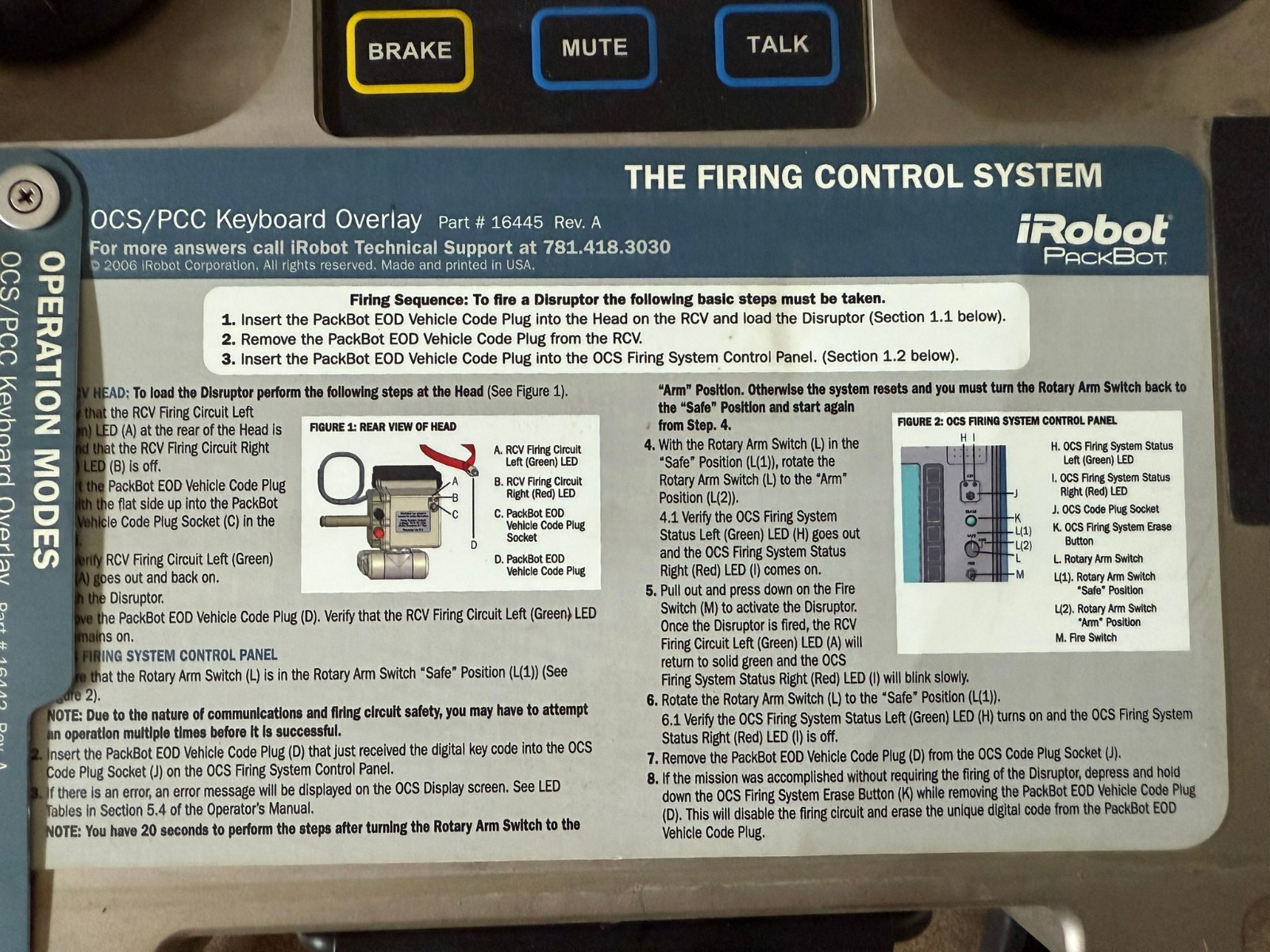 iRobot PackBot EOD Robot OCU Controller Military Laptop Control Unit for Packbot