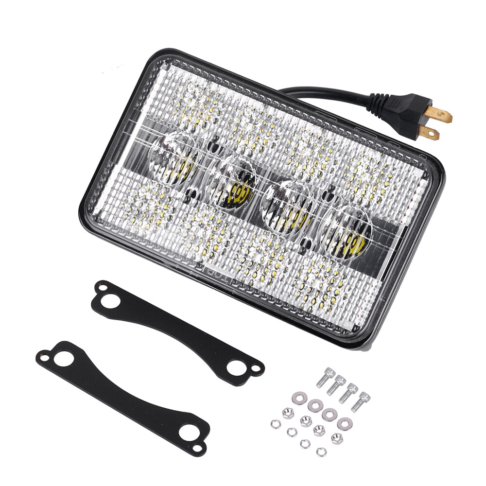 60W LED Headlight Hi/Lo Beam For John Deere 7210,7410,7510,7610,7710,7810,5105 +