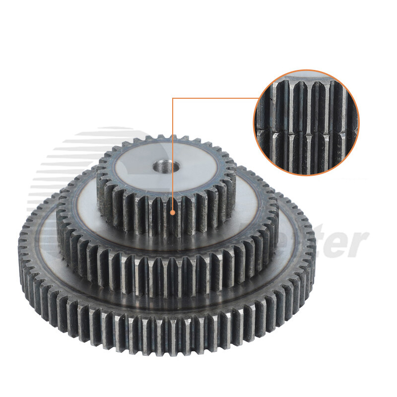 1/1.5/2/2.5/3/4/5 Mod 10-150T Spur Gear 45# Steel Pinion Gear Thickness 10-40mm