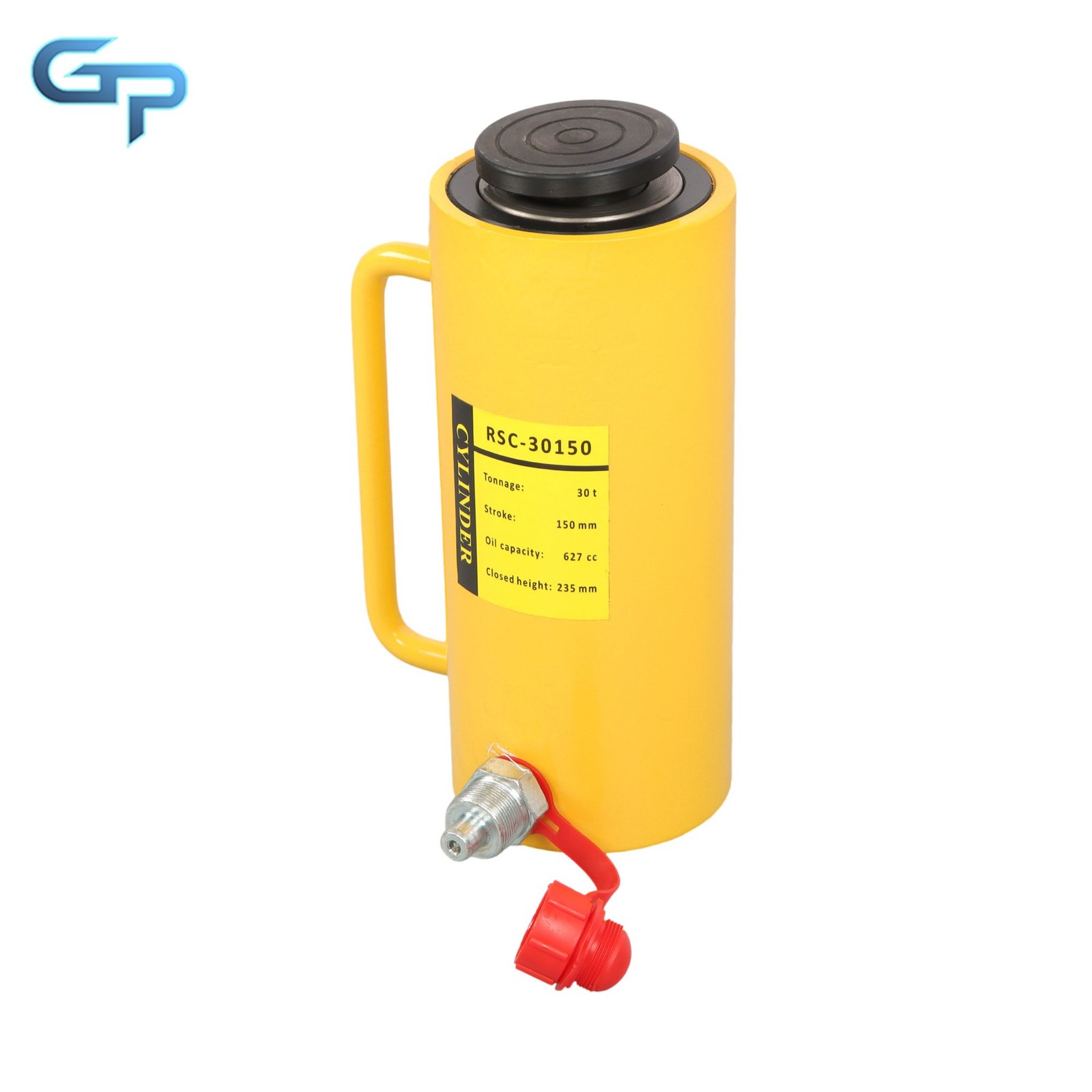 30 Ton 6″ Stroke Portable Hydraulic Cylinder Ram Single Acting Lifting Cylinders